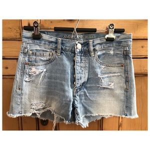 American Eagle High-waisted Denim Shorts Size 0